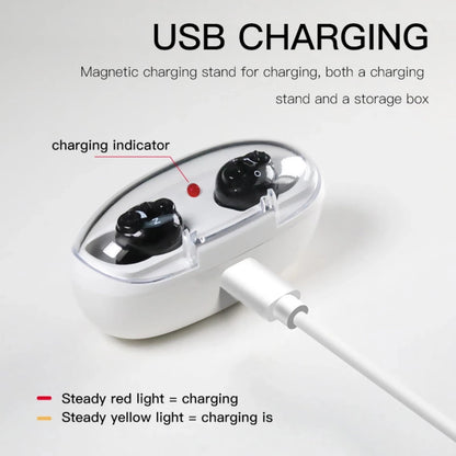 CIC Digital Rechargeable Hearing Aids With Intelli-charge Case