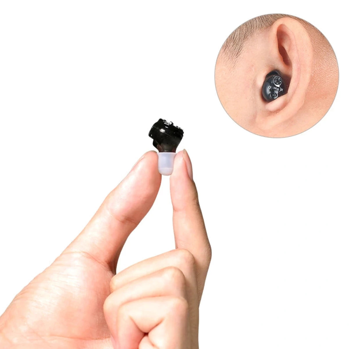 CIC Digital Rechargeable Hearing Aids With Intelli-charge Case